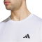 adidas Train Essentials Stretch Trainingsshirt Herren IJ7020 - white/black L