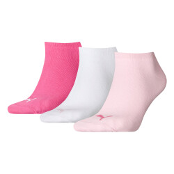 3er Pack PUMA Plain Sneakersocken pink lady 39-42