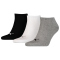 3er Pack PUMA Plain Sneakersocken grey/white/black 35-38