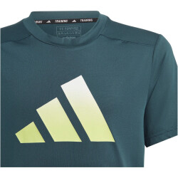 adidas Train Icons AEROREADY Logo Trainingsshirt Kinder AEX3 - arcngt/white/pullim 128
