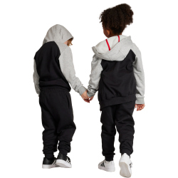 adidas Essentials Big Logo Trainingsanzug Kinder 83F7 - mgreyh/black 110