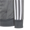 adidas Tiberio 3-Streifen Colorblock Shiny Trainingsanzug Kinder 095A - black/white/grefiv 128