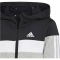 adidas Tiberio 3-Streifen Colorblock Trainingsanzug Kinder 095A - black/white/mgreyh 116