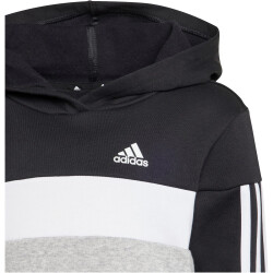 adidas Tiberio 3-Streifen Colorblock Trainingsanzug Kinder 095A - black/white/mgreyh 104