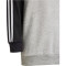 adidas Tiberio 3-Streifen Colorblock Trainingsanzug Kinder 095A - black/white/mgreyh 104