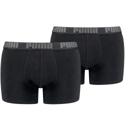 2er Pack PUMA Basic Boxershorts black / black S