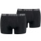 2er Pack PUMA Basic Boxershorts black / black S
