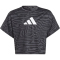adidas AEROREADY Print Trainingsshirt Kinder AAGG - carbon/black/white 140