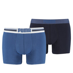 2er Pack PUMA Placed Logo Boxershorts Retro blue S