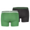 2er Pack PUMA Placed Logo Boxershorts Retro green XL