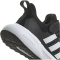 adidas FortaRun 2.0 Cloudfoam Elastic Lace Top Strap Sneaker A0QM - cblack/ftwwht/cblack 34