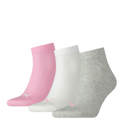 3er Pack PUMA Quarter Plain Socken prism pink 39-42