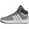 adidas Hoops Mid-Top Sneaker Kinder AA2T - grethr/ftwwht/gresix 35