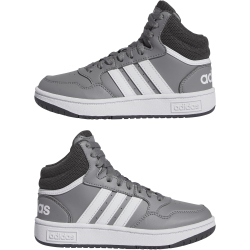 adidas Hoops Mid-Top Sneaker Kinder AA2T - grethr/ftwwht/gresix 37 1/3