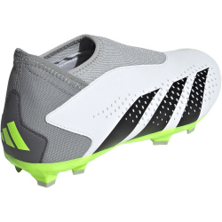 adidas Predator Accuracy.3 Laceless FG Firm-Ground Fu&szlig;ballschuhe Kinder 01F7 - ftwwht/cblack/luclem 30