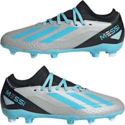 adidas X Crazyfast Messi.3 FG Firm-Ground Fußballschuhe Kinder 080A - silvmt/bliblu/cblack 38