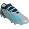adidas X Crazyfast Messi.3 FG Firm-Ground Fußballschuhe Kinder 080A - silvmt/bliblu/cblack 38