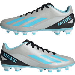 adidas X Crazyfast Messi.4 FxG Fußballschuhe 080A - silvmt/bliblu/cblack 44