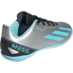 adidas X Crazyfast Messi.4 Indoor Fu&szlig;ballschuhe Kinder 080A - silvmt/bliblu/cblack 38