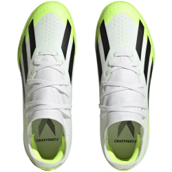 adidas X Crazyfast.3 TF Multinocken-Fußballschuhe Kinder 01F7 - ftwwht/cblack/luclem 36 2/3