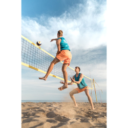 MIKASA Crystal Beachvolleyball Shorts Herren gr&uuml;n navyblau M