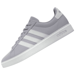 adidas Grand Court Cloudfoam Comfort Sneaker Damen ID4478 - silver dawn/cloud white/gold met. 37 1/3