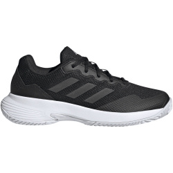 adidas Gamecourt 2.0 Tennisschuhe Damen ID1494 - core black/core black/silver met. 41 1/3