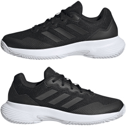 adidas Gamecourt 2.0 Tennisschuhe Damen ID1494 - core black/core black/silver met. 41 1/3