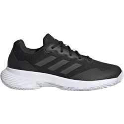 adidas Gamecourt 2.0 Tennisschuhe Damen ID1494 - core black/core black/silver met. 41 1/3