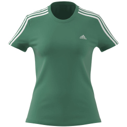 adidas LOUNGEWEAR Essentials Slim T-Shirt Damen AETA - secogr/white XS