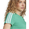 adidas LOUNGEWEAR Essentials Slim T-Shirt Damen AETA - secogr/white XS