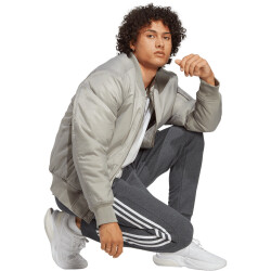 adidas Essentials French Terry 3-Streifen Trainingshose Herren 9407 - dgreyh/white XS