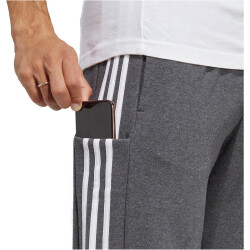 adidas Essentials French Terry 3-Streifen Trainingshose Herren 9407 - dgreyh/white XS