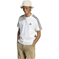 adidas Essentials Freizeitshirt Herren 001A - white/olistr XL