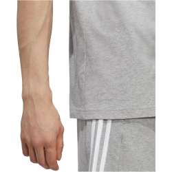 adidas Essentials Single Jersey T-Shirt Herren 83F7 - mgreyh S