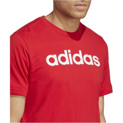 adidas Essentials Single Jersey Linear Embroidered Logo T-Shirt Herren AETG - betsca S