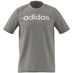 adidas Essentials Single Jersey Linear Embroidered Logo T-Shirt Herren 83F7 - mgreyh M