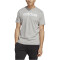 adidas Essentials Single Jersey Linear Embroidered Logo T-Shirt Herren 83F7 - mgreyh M