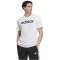 adidas Essentials Single Jersey Linear Embroidered Logo T-Shirt Herren 001A - white/black M
