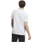 adidas Essentials Single Jersey Linear Embroidered Logo T-Shirt Herren 001A - white/black M