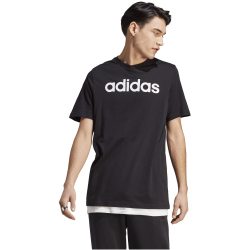 adidas Essentials Single Jersey Linear Embroidered Logo...