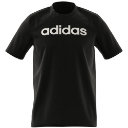 adidas Essentials Single Jersey Linear Embroidered Logo T-Shirt Herren IC9274 - black XS