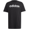 adidas Essentials Single Jersey Linear Embroidered Logo T-Shirt Herren IC9274 - black XS