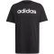 adidas Essentials Single Jersey Linear Embroidered Logo T-Shirt Herren IC9274 - black XS