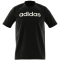 adidas Essentials Single Jersey Linear Embroidered Logo T-Shirt Herren IC9274 - black XS