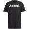 adidas Essentials Single Jersey Linear Embroidered Logo T-Shirt Herren 095A - black XXL