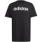 adidas Essentials Single Jersey Linear Embroidered Logo T-Shirt Herren 095A - black XXL
