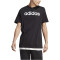 adidas Essentials Single Jersey Linear Embroidered Logo T-Shirt Herren 095A - black XXL