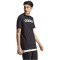 adidas Essentials Single Jersey Linear Embroidered Logo T-Shirt Herren 095A - black XXL