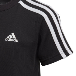 adidas Essentials 3-Streifen T-Shirt Kinder 095A - black/white 104